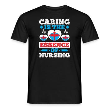 Fürsorge ist das Wesen einer Krankenschwester - Männer T-Shirt - Schwarz - Vorne - AI Model Male 178 light (178cm)