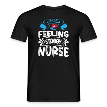 Prickly nurse - Men's T-Shirt - black - Front - AI Model Male 178 light (178cm)