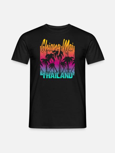 Chiang Mai Thailand - Men's T-Shirt - black