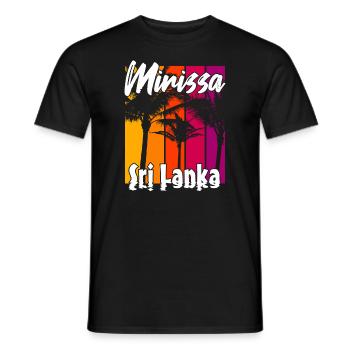 Mirissa Sri Lanka - Männer T-Shirt - Schwarz - Vorne - AI Model Male 178 light (178cm)
