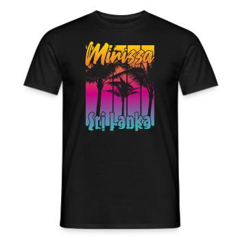 Mirissa Sri Lanka - T-shirt homme - noir - Devant - AI Model Male 178 light (178cm)