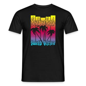 Plage de Boulders - T-shirt homme - noir - Devant - AI Model Male 178 light (178cm)