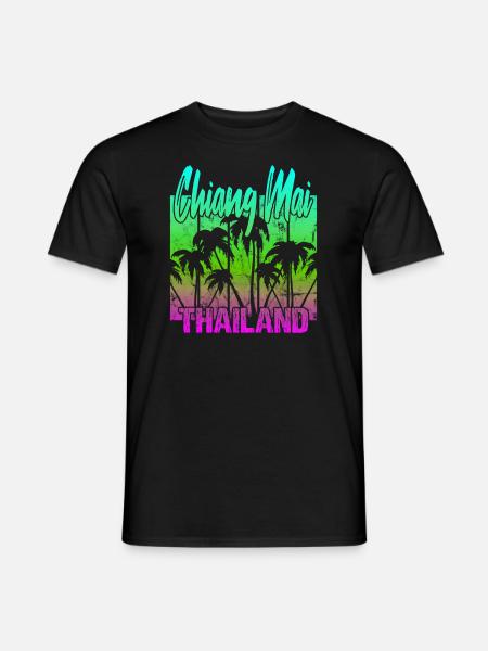 Chiang Mai Thailand - Men's T-Shirt - black
