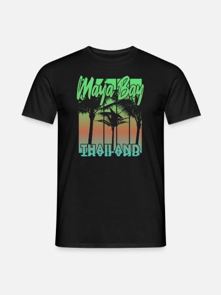 Maya Bay Thailand - Men's T-Shirt - black