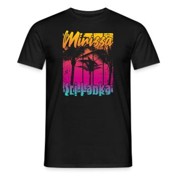 Mirissa Sri Lanka - T-shirt homme - noir - Devant - AI Model Male 178 light (178cm)
