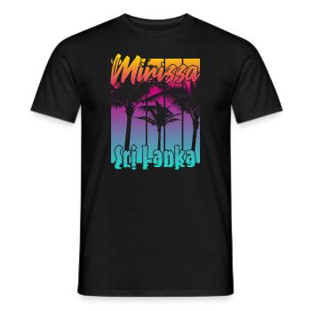 Mirissa Sri Lanka - T-shirt homme - noir - Devant - AI Model Male 178 light (178cm)