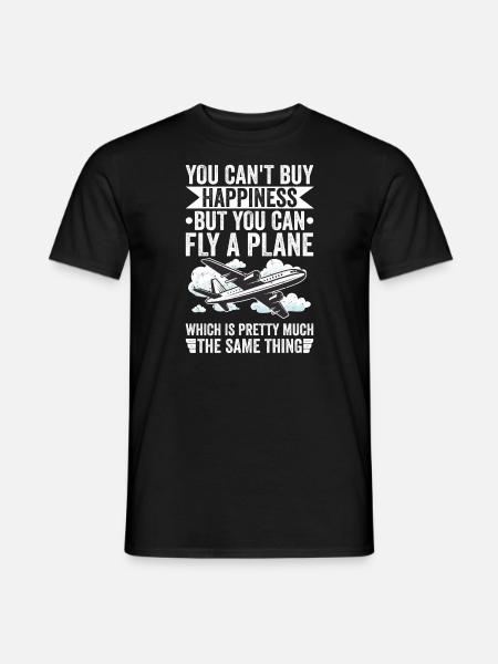 Berufspilot Flugschein Fluglizenz Pilot - Männer T-Shirt - Schwarz