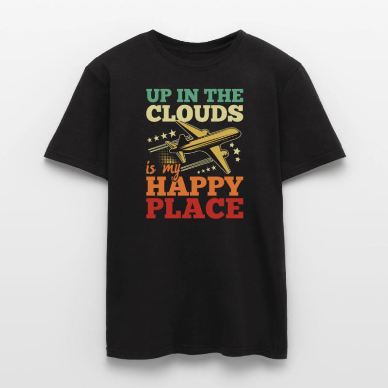 Berufspilot Flugschein Fluglizenz Pilot Männer T-Shirt