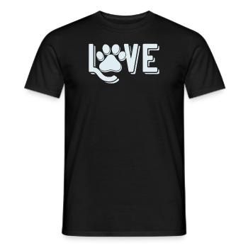 Chère patte de chien - T-shirt homme - noir - Devant - AI Model Male 178 light (178cm)