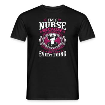 Nurse - Men's T-Shirt - black - Front - AI Model Male 178 light (178cm)