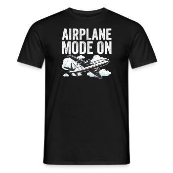 Pilote d’avion rétropilote pilote professionnel - T-shirt homme - noir - Devant - AI Model Male 178 light (178cm)