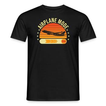 Airplane Fashion Airplane Pilot Saying - Men's T-Shirt - black - Front - AI Model Male 178 light (178cm)
