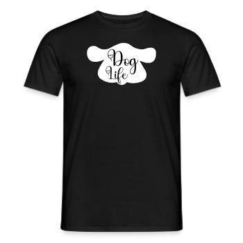Dog Life - Men's T-Shirt - black - Front - AI Model Male 178 light (178cm)