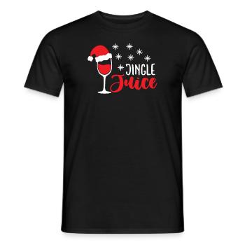 Jingle Juice Christmas Time - Men's T-Shirt - black - Front - AI Model Male 178 light (178cm)