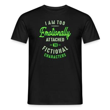 Je suis trop émotionnellement - T-shirt homme - noir - Devant - AI Model Male 178 light (178cm)