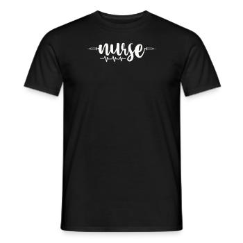 Nurse - Men's T-Shirt - black - Front - AI Model Male 178 light (178cm)