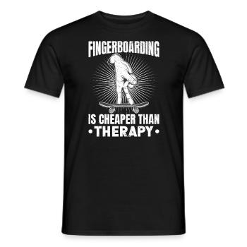 Fingerboard Finger Skateboarding Fingerboarding - Männer T-Shirt - Schwarz - Vorne - AI Model Male 178 light (178cm)