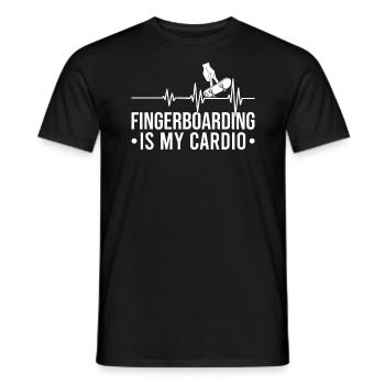 Fingerboard Finger Skateboard Fingerboarding - T-shirt homme - noir - Devant - AI Model Male 178 light (178cm)