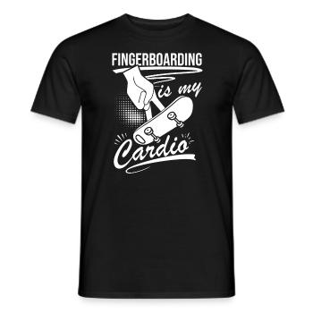Fingerboard Finger Skateboarding Fingerboarding - Männer T-Shirt - Schwarz - Vorne - AI Model Male 178 light (178cm)