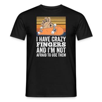 Fingerboard Finger Skateboarding Fingerboarding - Männer T-Shirt - Schwarz - Vorne - AI Model Male 178 light (178cm)