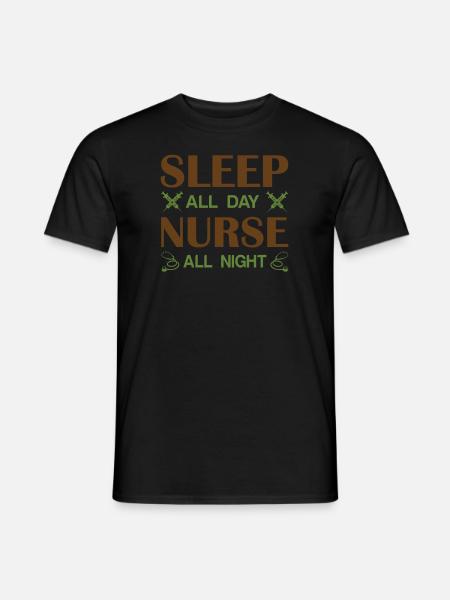 KRANKENSCHWESTER Pflegerin - Männer T-Shirt - Schwarz