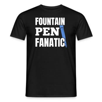 Stylo plume Fanatic Writing Instrument Stylo plume - T-shirt homme - noir - Devant - AI Model Male 178 light (178cm)