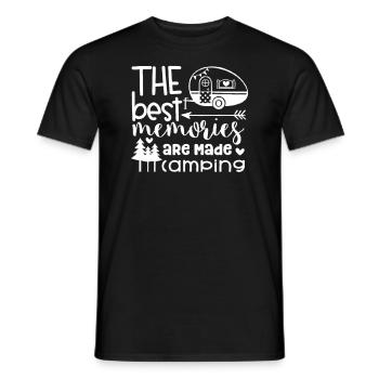 Camping Camper Natur lustiger Spruch - Männer T-Shirt - Schwarz - Vorne - AI Model Male 178 light (178cm)