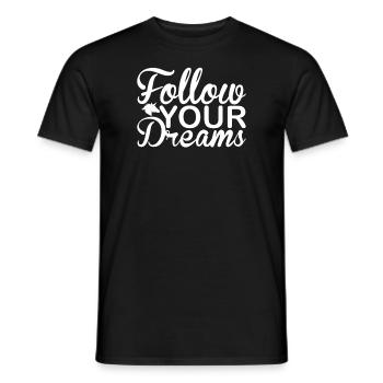 Suivez vos rêves Licorne - T-shirt homme - noir - Devant - AI Model Male 178 light (178cm)