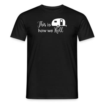 Comment nous sommes sur la route - T-shirt homme - noir - Devant - AI Model Male 178 light (178cm)