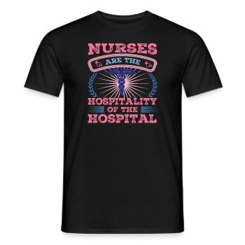 INFIRMIÈRE Infirmière - T-shirt homme - noir - Devant - AI Model Male 178 light (178cm)
