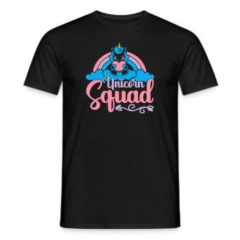 Einhorn Squad Unicorn - Männer T-Shirt - Schwarz - Vorne - AI Model Male 178 light (178cm)