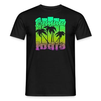 Jammu India Sunset - Men's T-Shirt - black - Front - AI Model Male 178 light (178cm)