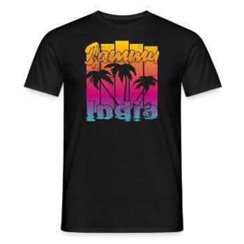 Jammu India Sunset - Men's T-Shirt - black - Front - AI Model Male 178 light (178cm)
