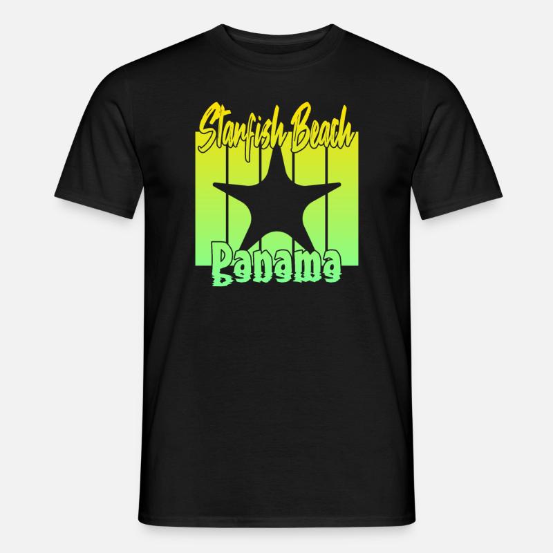 Starfish Beach Panama - Männer T-Shirt - Schwarz