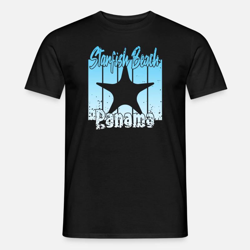 Starfish Beach Panama - Männer T-Shirt - Schwarz