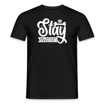 Stay paw friendly - Men's T-Shirt - black - Front - AI Model Male 178 light (178cm)