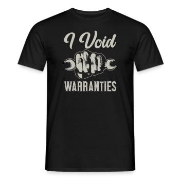 I Void Warranties Kfz Mechaniker LKW Mechatroniker - Männer T-Shirt - Schwarz - Vorne - AI Model Male 178 light (178cm)