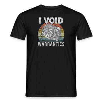 I Void Warranties Kfz Mechaniker LKW Mechatroniker - Männer T-Shirt - Schwarz - Vorne - AI Model Male 178 light (178cm)
