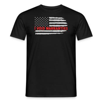 I Void Warranties Kfz Mechaniker LKW Mechatroniker - Männer T-Shirt - Schwarz - Vorne - AI Model Male 178 light (178cm)