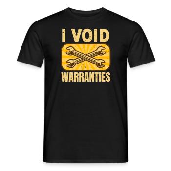 I Void Warranties Kfz Mechaniker LKW Mechatroniker - Männer T-Shirt - Schwarz - Vorne - AI Model Male 178 light (178cm)