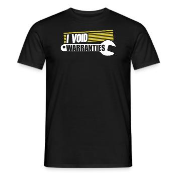 I Void Warranties Kfz Mechaniker LKW Mechatroniker - Männer T-Shirt - Schwarz - Vorne - AI Model Male 178 light (178cm)