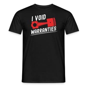 I Void Warranties Kfz Mechaniker LKW Mechatroniker - Männer T-Shirt - Schwarz - Vorne - AI Model Male 178 light (178cm)