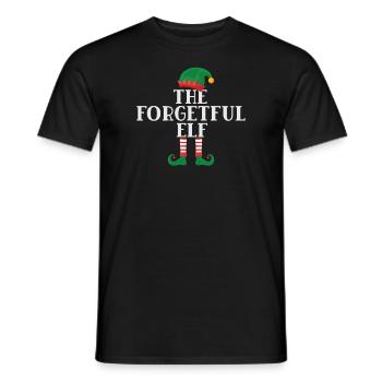 L’elfe oublieux motif norvégien - T-shirt homme - noir - Devant - AI Model Male 178 light (178cm)