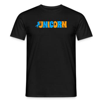 Licorne Einhorn - T-shirt homme - noir - Devant - AI Model Male 178 light (178cm)