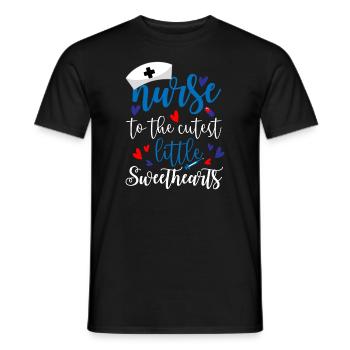 Nurse for lovers - Men's T-Shirt - black - Front - AI Model Male 178 light (178cm)