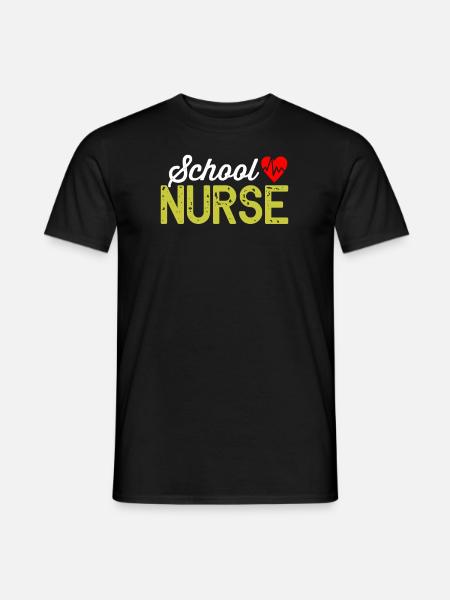 Schulkrankenschwester - Männer T-Shirt - Schwarz