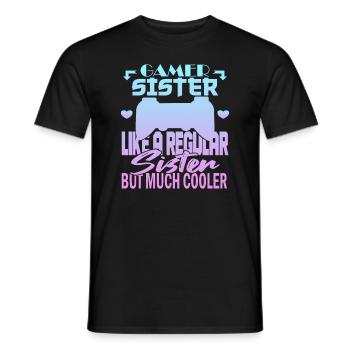 Sœur Gamer - T-shirt homme - noir - Devant - AI Model Male 178 light (178cm)