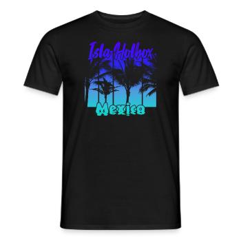 Isla Holbox Mexico - Männer T-Shirt - Schwarz - Vorne - AI Model Male 178 light (178cm)