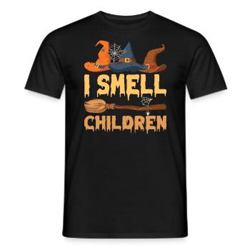 Skull Horror Halloween Gift - Men's T-Shirt - black - Front - AI Model Male 178 light (178cm)