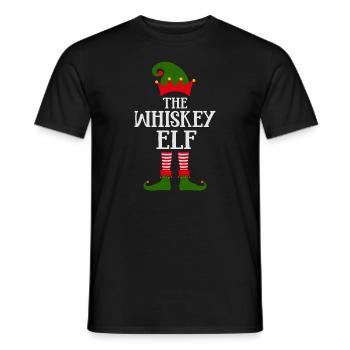 Lustiges Die Whiskey-Elfe Christmas Design - Männer T-Shirt - Schwarz - Vorne - AI Model Male 178 light (178cm)